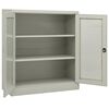 vidaXL Armoire de bureau et jardini&egrave;re Gris clair 90x40x128 cm Acier