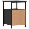 vidaXL Tables de chevet 2 pcs noir 34x35,5x50 cm bois d'ing&eacute;nierie