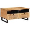 vidaXL Table basse Ch&ecirc;ne artisanal 80 x 54 x 40 cm