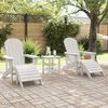vidaXL Mobilier de jardin lounge 2 pcs Blanc 74 x 82 x 90 cm Plastique