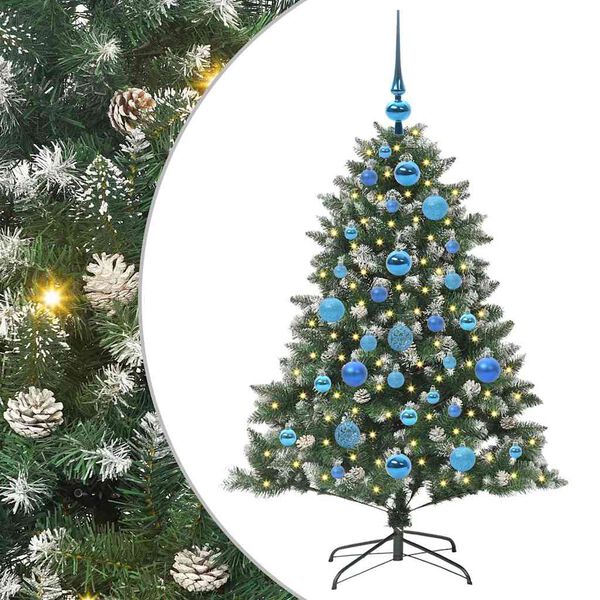 vidaXL Sapin de No&euml;l artificiel Vert 120 cm PVC, plastique et acier