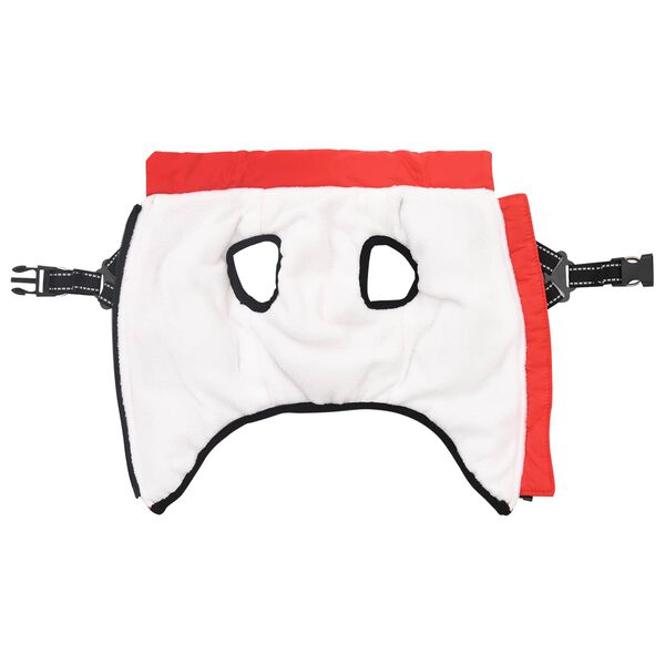 vidaXL Manteau pour chien Rouge L36 Fleece et Polyester