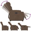vidaXL Fauteuil inclinable Marron Tissu