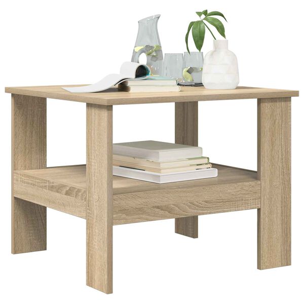 vidaXL Table basse Ch&ecirc;ne Sonoma 57 x 55 x 45 cm Bois d'ing&eacute;nierie