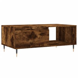vidaXL Table basse Ch&ecirc;ne fum&eacute; 90x50x36,5 cm Bois d'ing&eacute;nierie