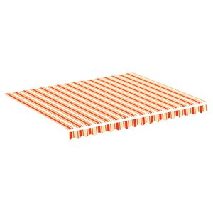 vidaXL Tissu de remplacement pour auvent jaune et orange 300x250 cm