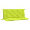vidaXL Coussins de banc de jardin lot de 2 vert vif tissu Oxford