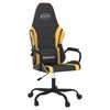 vidaXL Chaise de jeu Noir et dor&eacute; Similicuir