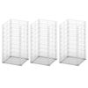 vidaXL Jeu de panier de gabion 3 pcs Fil galvanis&eacute; 25x25x50 cm