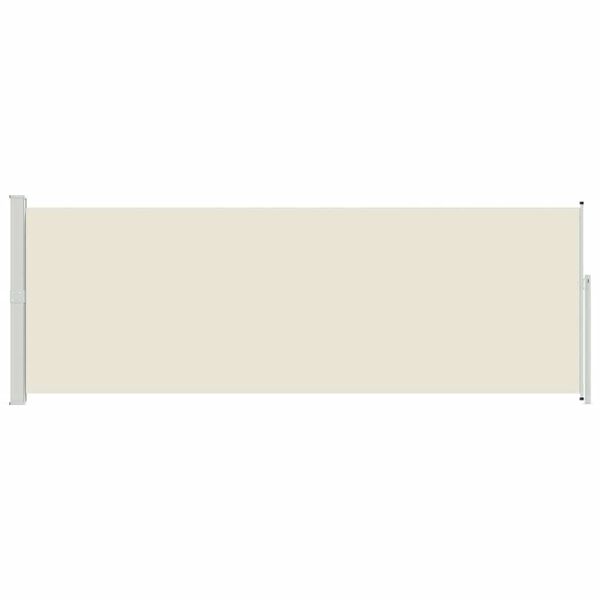 vidaXL Auvent lat&eacute;ral r&eacute;tractable 160 x 500 cm Cr&egrave;me