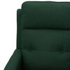 vidaXL Fauteuil de massage Vert foncé Tissu
