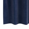 vidaXL Rideaux occultants 2 pcs Bleu foncé 140 x 245 cm Velours