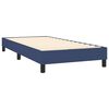 vidaXL Sommier à lattes de lit avec matelas et LED Bleu 80x200cm Tissu