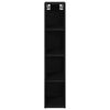 vidaXL Armoire suspendue avec stockage Ch&ecirc;ne noir 20 x 29,5 x 100 cm