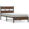 vidaXL Cadre de lit sans matelas ch&ecirc;ne marron 107x203 cm