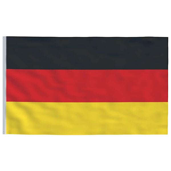 vidaXL Drapeau de l'Allemagne et m&acirc;t 5,5 m Aluminium