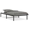 vidaXL Cadre de lit métal sans matelas noir 107x203 cm