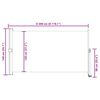 vidaXL Auvent lat&eacute;ral r&eacute;tractable de patio 140 x 300 cm Rouge