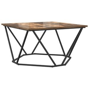 vidaXL Table basse Ch&ecirc;ne fum&eacute; 80 x 80 x 45 cm