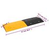 vidaXL Ralentisseurs 5 pcs Jaune et noir 97x32,5x4 cm Caoutchouc