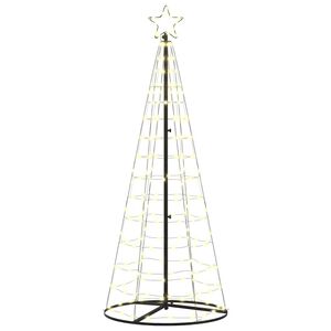 vidaXL Arbre de No&euml;l LED Blanc chaud 250 cm Fer