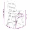 vidaXL Ensemble à manger de jardin 3 pcs Blanc Polypropylène