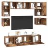 vidaXL Ensemble meuble TV 8 pcs Bois Ancien Bois d'ing&eacute;nierie
