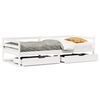 vidaXL Lit de jour avec tiroirs sans matelas 90x200 cm bois massif