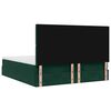 vidaXL Cadre de lit ottoman avec matelas vert fonc&eacute; 160x200 cm velours