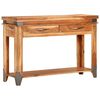 vidaXL Table console 110x34x74 cm Bois d'acacia massif