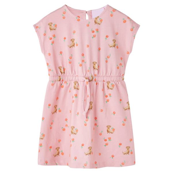 Robe pour enfants avec cordon orange clair 140