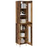 vidaXL Haut Armoire 2 pcs Bois Ancien Verre