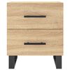 vidaXL Table de chevet ch&ecirc;ne sonoma 40x35x47,5 cm bois d&rsquo;ing&eacute;nierie