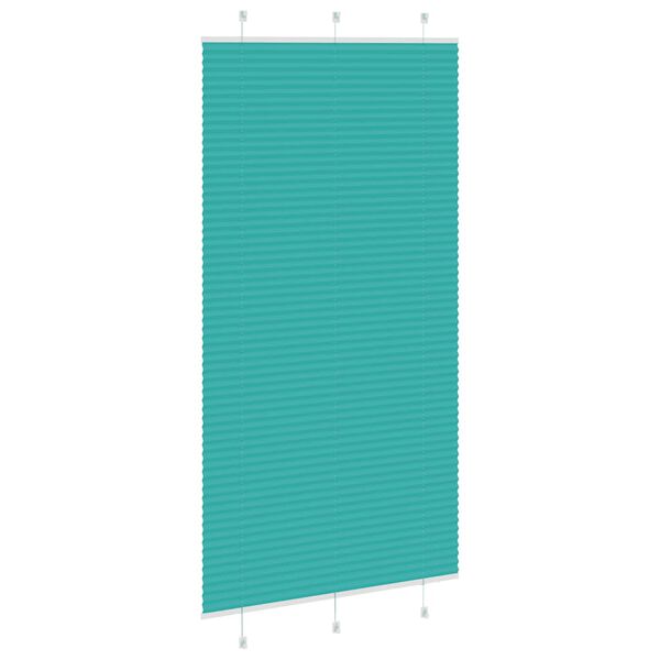 vidaXL Store plissé vert pétrole 100x200cm largeur du tissu 99,4 cm