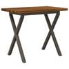 vidaXL Table &agrave; manger carr&eacute;e 90 x 55 x 75 cm Bois d'Acacia Massif