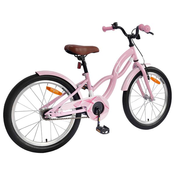 vidaXL V&eacute;lo pour Enfants 18 Pouces pour les 5-7 ans Rose clair