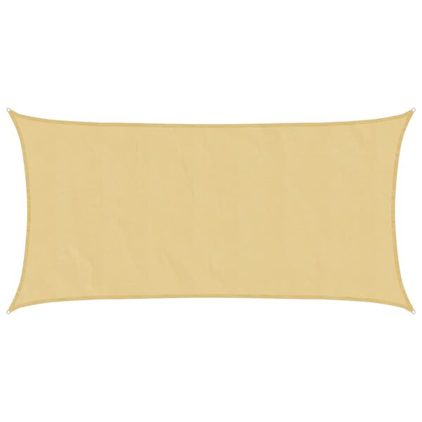 vidaXL Voile d'ombrage sable 6x3 m 100 % polyester oxford