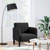vidaXL Fauteuil avec accoudoirs noir 54 cm velours
