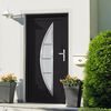 vidaXL Porte d'entr&eacute;e anthracite 108x200 cm PVC