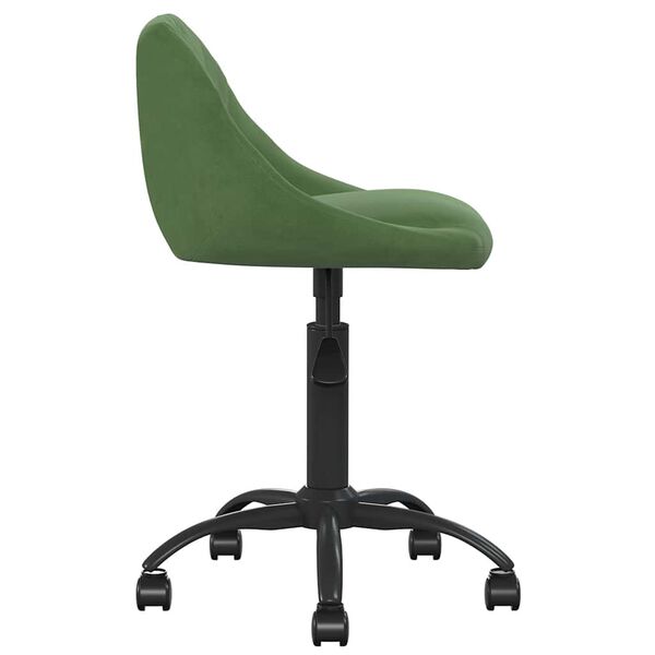 vidaXL Chaise de salle à manger Vert foncé Velours