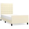 vidaXL Cadre de lit sans matelas cr&egrave;me 80x200 cm similicuir