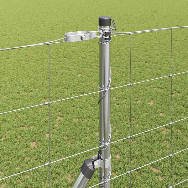 vidaXL Poteau de cl&ocirc;ture. Galvanis&eacute; 25 x 1,6 m Acier