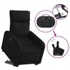 vidaXL Fauteuil inclinable noir tissu