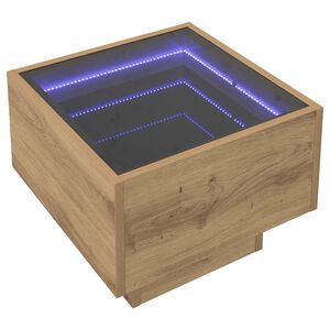 vidaXL Table basse ch&ecirc;ne artisanal 40 x 40 x 30 cm