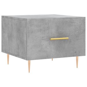 vidaXL Table basse gris b&eacute;ton 50x50x40 cm bois d'ing&eacute;nierie