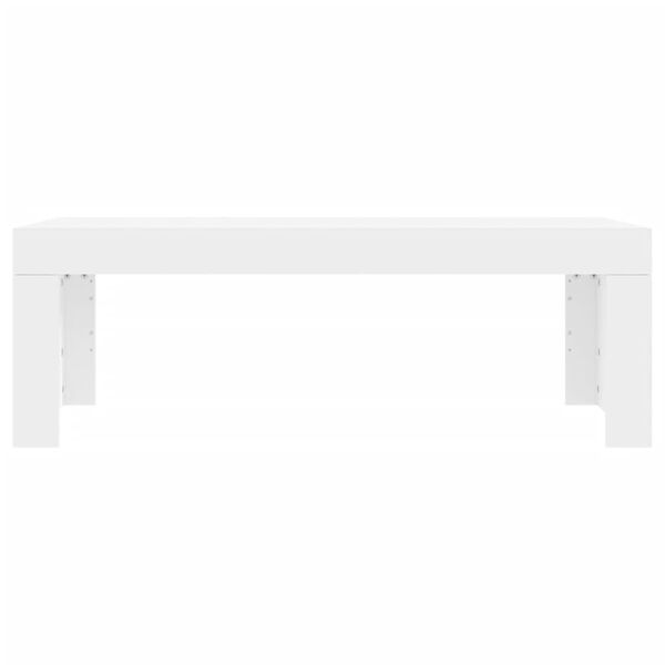 vidaXL Table basse blanc 102x50x36 cm bois d'ing&eacute;nierie