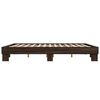 vidaXL Cadre de lit sans matelas ch&ecirc;ne marron 160x200 cm