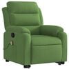 vidaXL Fauteuil de massage inclinable Vert clair Velours