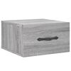 vidaXL Tables de chevet murales 2 pcs sonoma gris 35x35x20 cm