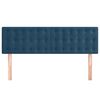 vidaXL Têtes de lit 2 pcs Bleu foncé 72x5x78/88 cm Velours
